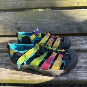 Keen‎ Newport H2 Kids Sandals Rainbow Tie Dye Sport Water Shoes Size 3 Unisex